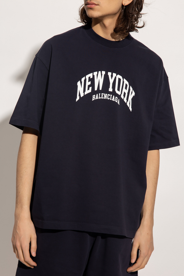 【BALENCIAGA】ティ・オブ・エンジェルスノースリーブ Tシャツ ホワイト の ウィメンズ City Of Angels ノースリーブ Tシャツ